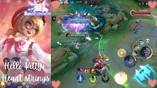 Angela Hello kitty Skin Gameplay 🎀 | Mobile Legends 