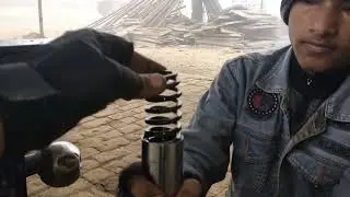 E rickshaw shocker repair kese kareh | how to repair e rickshaw shocker repair