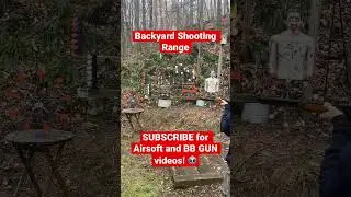 Backyard Shooting Range ( Airsoft and BB Gun ) #shorts #airsoft #bbgun