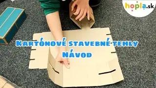 Kart&oacute;nov&eacute; stavebn&eacute; tehly pre deti | N&aacute;vod | Skladačky | hopla.sk #hracky #predeti #deti