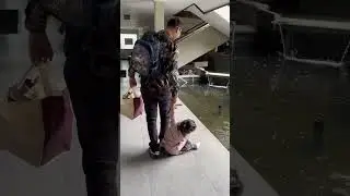 Little girl&rsquo;s funny attempt to jump into koi pond in Hanmer Springs, New Zealand