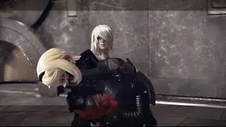 NieR Automata Operator 210 boss fight