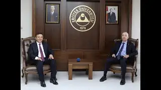 Cumhurbaşkanı Başdanışmanı Gazi Turgut Aslan Rektörümüzü Ziyaret Etti