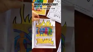 Fiery furnace folding craft #biblestory #sundayschoolcraft #foldingsurprise