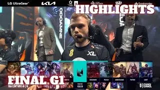G2 vs XL - Game 1 Highlights | Grand Finals LEC Summer 2023 Playoffs | G2 Esports vs Excel G1
