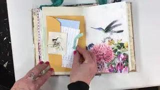 Paper Bag Journal Flittering Gems by Calicocollage
