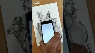 Durga Ashtami Special | Mahagauri Drawing 😍🚩 #shorts