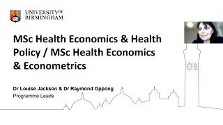 Discover MSc Health Economics programmes at University of Birmingham