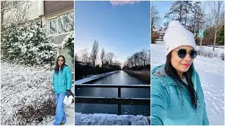 🇳🇱First snow in Netherlands 2024. এত বরফ এর আগে আমি নেদারল্যান্ডসে দেখিনি।