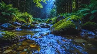 Deep Calm & Natural Healing 🌿 Peaceful Forest River Sounds with Birds