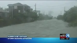 North Carolina coast survives Hurricane Arthur