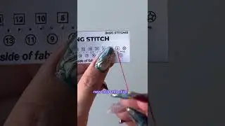 Easiest way to learn how to hand sew 🪡 #HandSewing #SewingTutorial #LearnSewing #BeginnerSewing