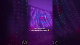 WHY IS NOBODY TALKING ABOUT THESE #curtainlights #ledlight #ledcurtain #led #fypシ