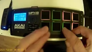 Akai MPX 8 short  live beat 90bpm -clean stereo & dirty mono versions
