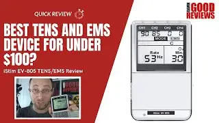 Best TENS and EMS Device For Pain Management and Muscle Rehab -  iSTIM EV-805 Review