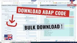 Download ABAP Code for Backup - Bulk Download [english]