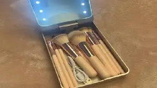 BS MALL Makeup, TRAVEL MAKEUP MIRROR & BRUSH SET   Perfect Travel Set!