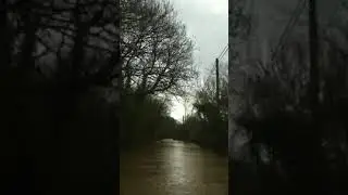Land crossing flood in Sussex