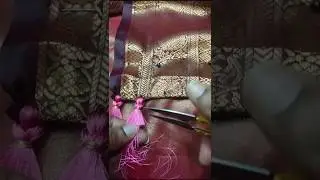 New pattern baby kuchu design.! #trending #sareetassels #tasselsmaking #newsareekuchu #shorts #diy