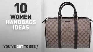 Top 10 Gucci Handbag [ Winter 2018 ]: Gucci 265697 Women's Crystal Canvas & Leather Guccissima GG