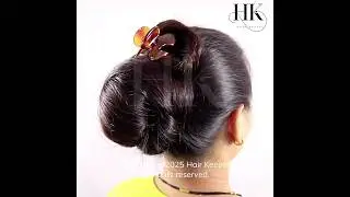 Everyday Signature Bun: Styling Super Long Silky Mane with a Small Clutcher! 👱&zwj;♀️#shorts #hairstyle