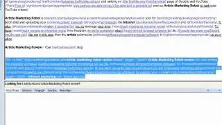 Article Marketing Robot Review -- Article Submission Software Review