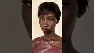 Sultry makeup for deep dark skin using luxury makeup brands #chanel #lisaeldridge #charlottetilbury
