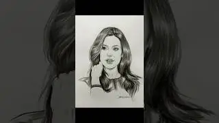 How to draw female face by pencil step by step