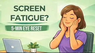 5-Min Relief for Tired Eyes | Desk Yoga Break