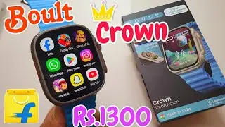 Boult Crown 👑 Smartwatch Unboxing & Review | Boult Smartwatch | Ultra Clone