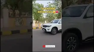 ScorpioN की Break Failed 💔 #snautoportal #scorpio #scorpion #breakfail #accident #caraccident #thar