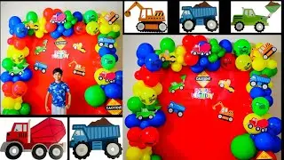 Birthday Party Decoration ideas at Home | Transportation Theme Birthday for Boys | Vehicle theme 