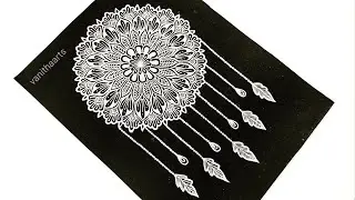 How to Draw Mandala for Beginners | Easy mandala Drawing | Dream Catcher Mandala Art | Step-by-Step