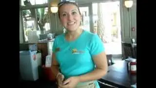 My Waitress Christine At The Pier Restaurant