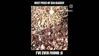 BEST PIECE OF SEA-GLASS EVER?! #shorts