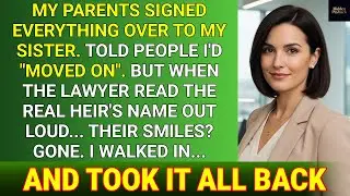 My Parents Signed Everything Over To My Sister—But The Lawyer Uncovered The Real Heir I Walked In..