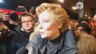 Prezydent Miasta Łodzi Hanna Zdanowska na otwarciu nowego dworca Łódź Fabryczna