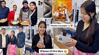 Vlog-140 || Finally iPhone 15 pro max leliya 📱😍🧿 || Lohri or Ghughutiya uttrakhandi Tyohar Manaya 🤩