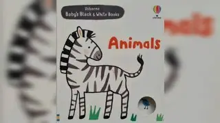 Animals|Usborne|Baby's black and white books |Read Aloud | Children | Toddler