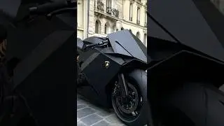 Futuristic Lamborghini Concept Bike &ndash; Stealth Black Edition #superbike#racing#viral