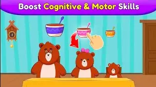 Fun learning for little minds! 🐻👶Boost cognitive skills with this toddler nursery video 🌈✨