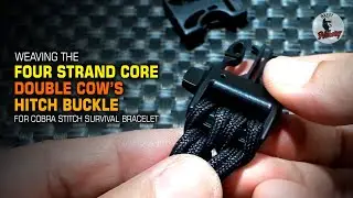 How to Make Four Strand Core Double Cow's Hitch Buckle Paracord Bracelet