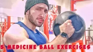 5 Medicine Ball Exercises | At Home Workout |Bazil Firdous