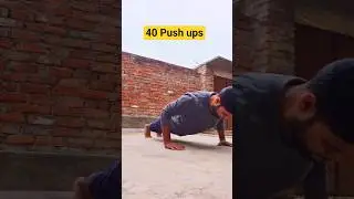 40 Push ups || Morning Workout || #motivation #desi #workout #pushups