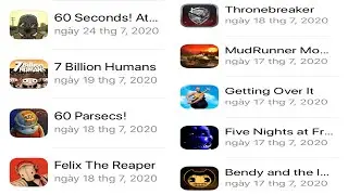 ID Apple Free with Getting Over It, 60 Seconds,7 billion humans (still working)