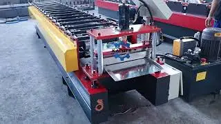 metal sheet door panel roll forming machine for Vietnam customer