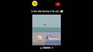 Is this ship floating in the sky? #physicsfun #opticalillusion #viralvideo #short #physics #learning
