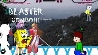 MUGEN Daniel and SpongeBob VS Asuna (kohaku) and Ayrton Jensen