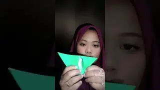 tutorial membuat hewan menggunakan kertas origami.