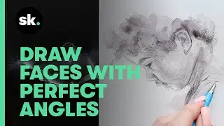 30-Day Drawing Challenge |  Day 21: Sketching Portraits with Lines & Angles for Beginners